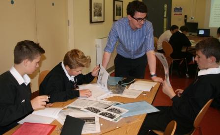 Sandfields Estate steel exhibition - pupils